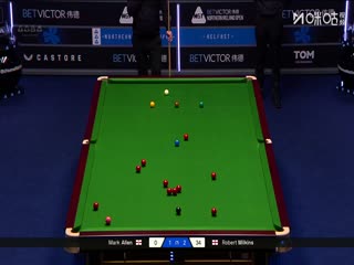 2025斯诺克北爱尔兰公开赛64进32 马克·艾伦4-3罗伯特·米尔金斯 20251021封面图