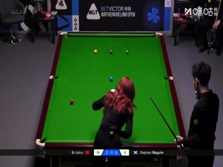 2025斯诺克北爱尔兰公开赛32进16 斯蒂芬·马奎尔0-4斯佳辉（朱峰立） 20251022封面图