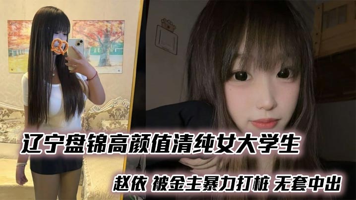 辽宁盘锦高颜值清纯女大学生 赵依 被金主暴力打桩 无套中出 外表清纯内心闷骚 反差感十足封面图